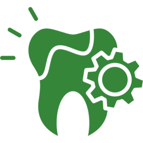 Tooth and gear illustration