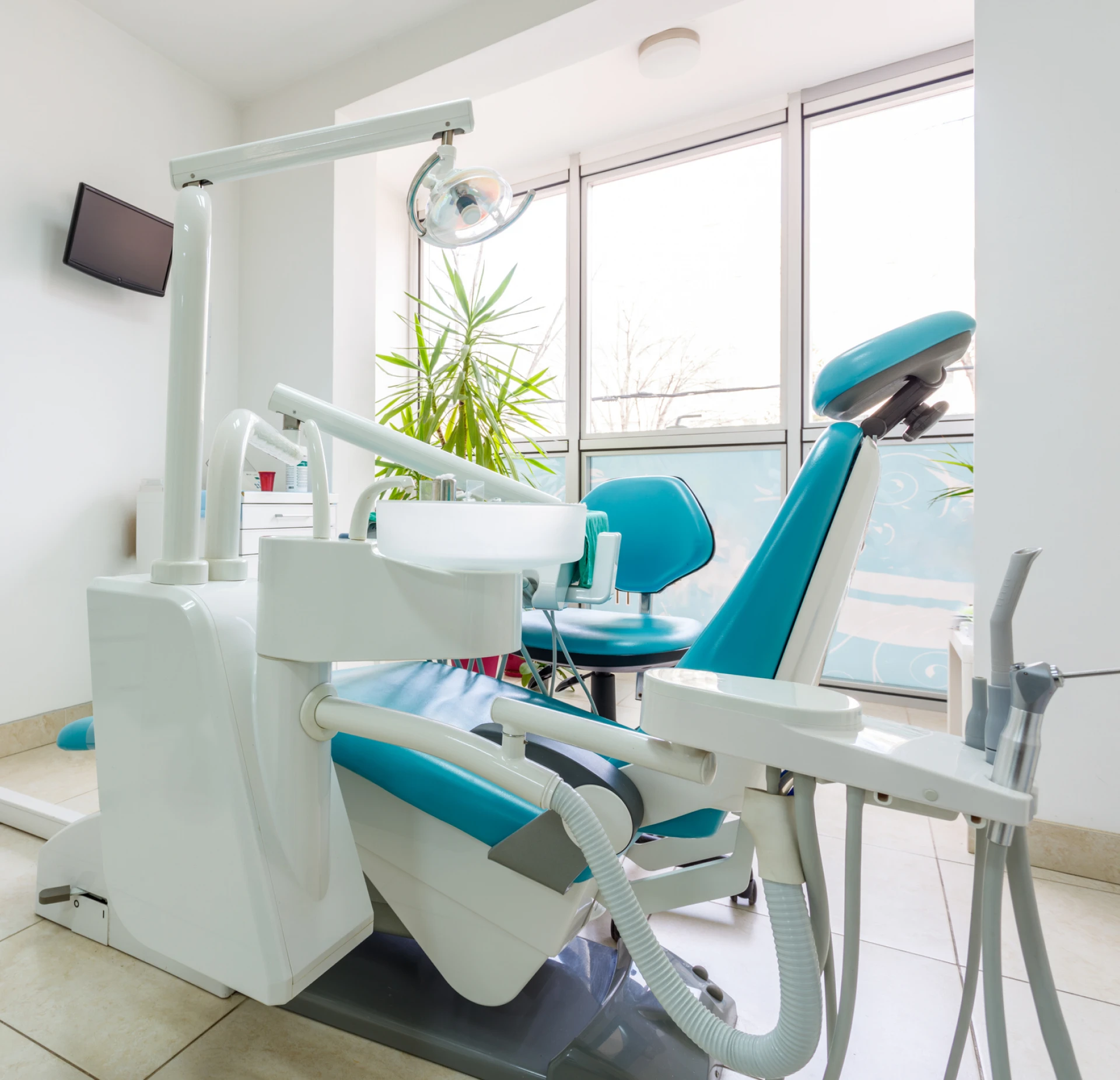 Bright dental clinic interior